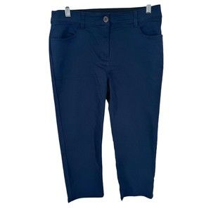Violet & Roses Women’s Navy Blue Skinny Capri Pants Stretch Chino NWT Size 2